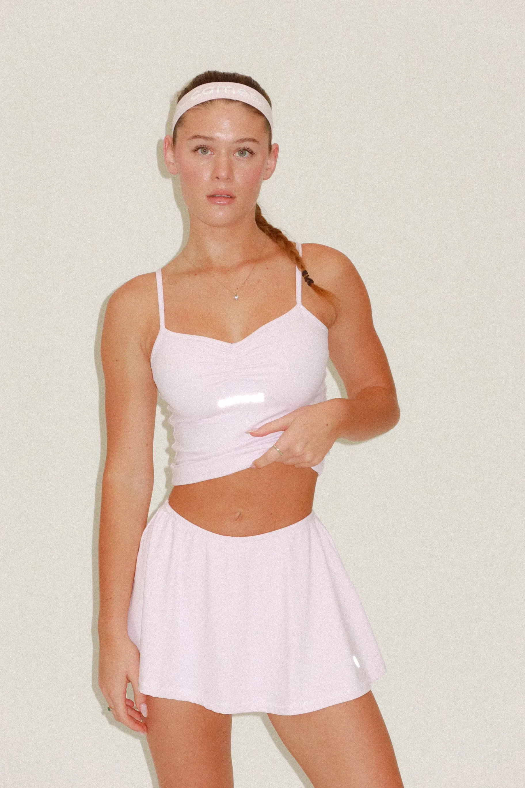 Fairy Pink Scrunch Tank Top