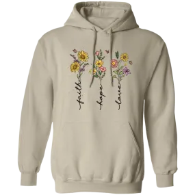 Faith Hope Love Pullover Hoodie