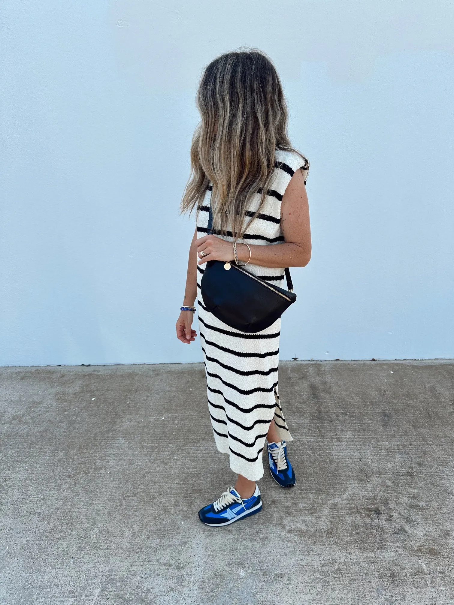 Farrah Striped Knit Dress