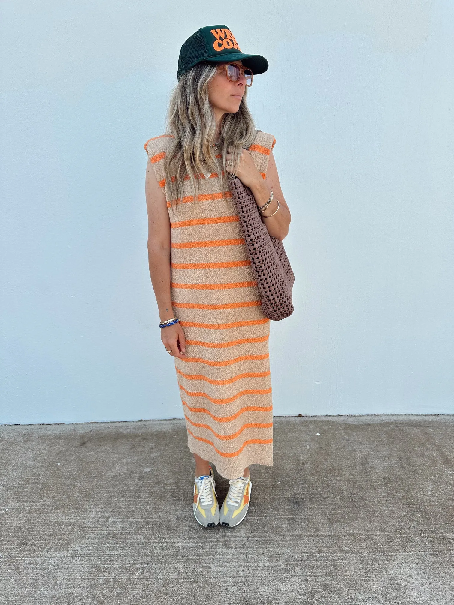 Farrah Striped Knit Dress