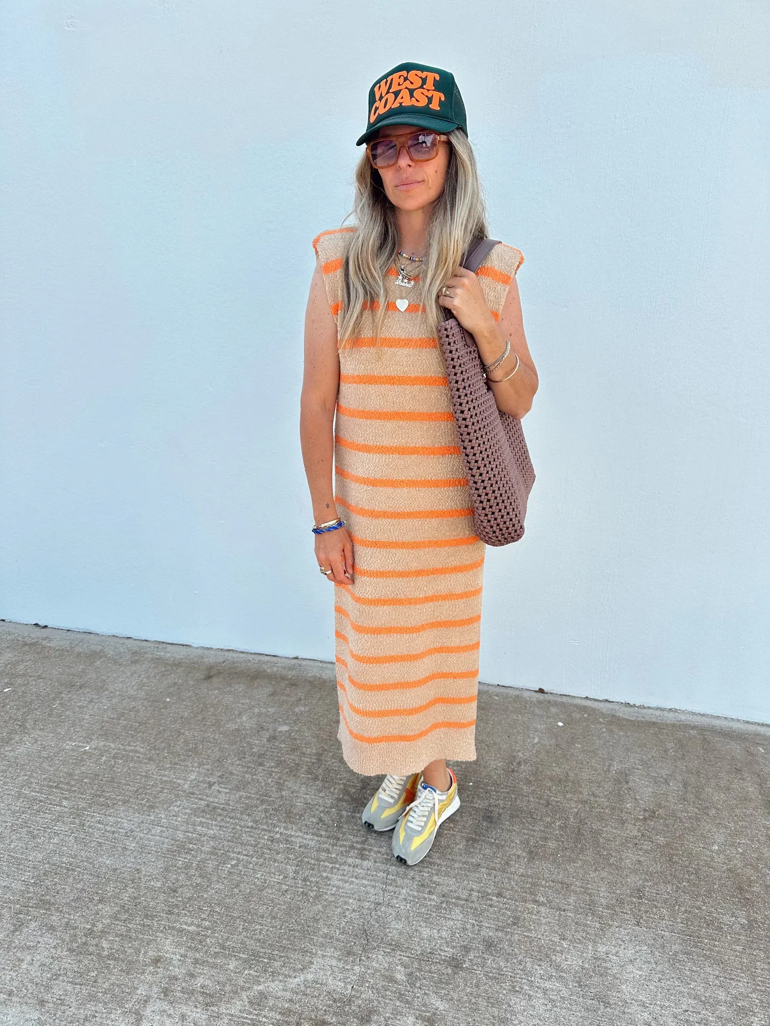 Farrah Striped Knit Dress