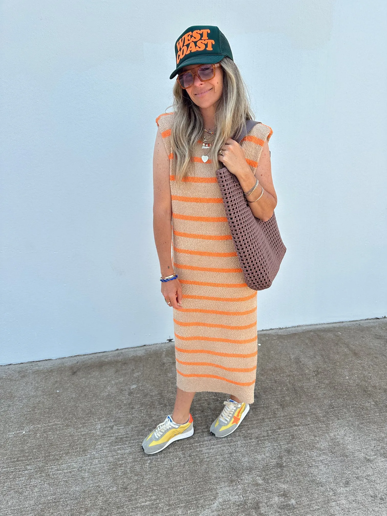 Farrah Striped Knit Dress