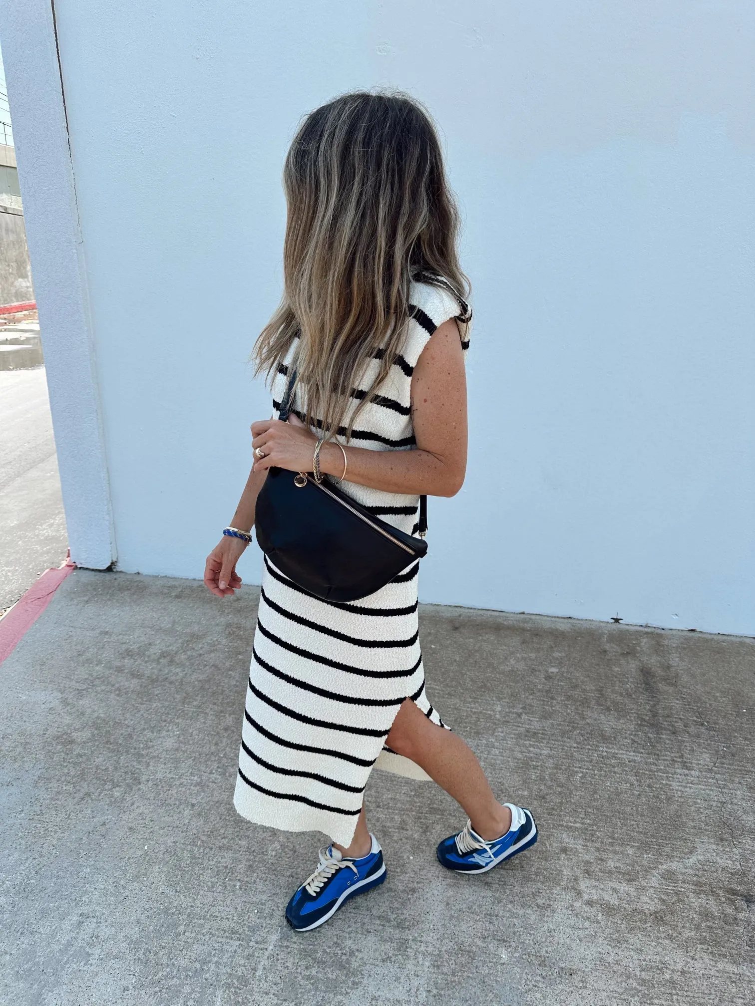 Farrah Striped Knit Dress