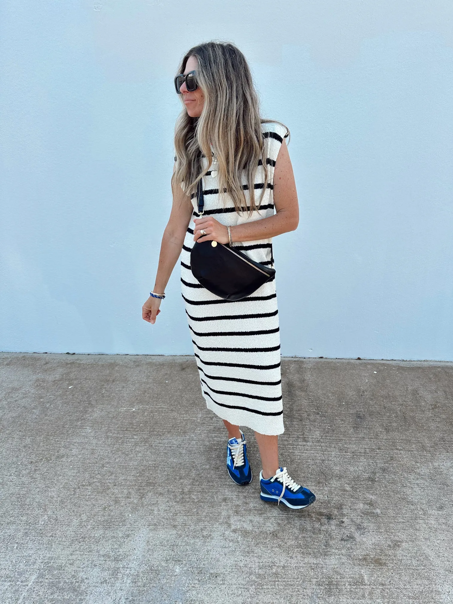 Farrah Striped Knit Dress