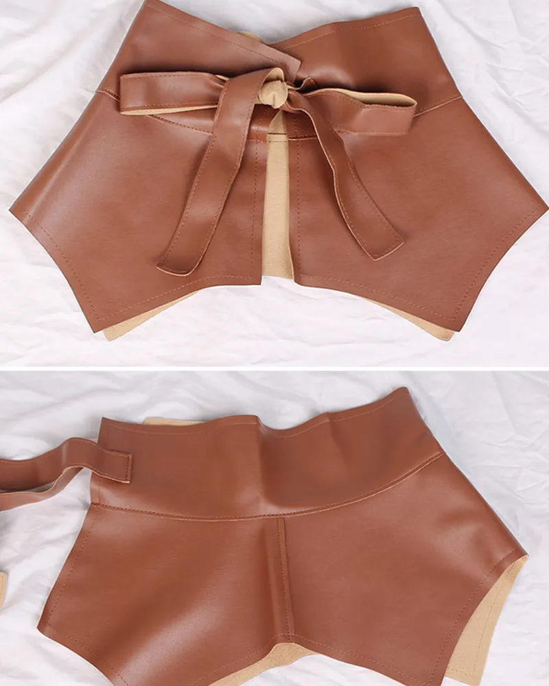 FAUX LEATHER SKIRT BELT