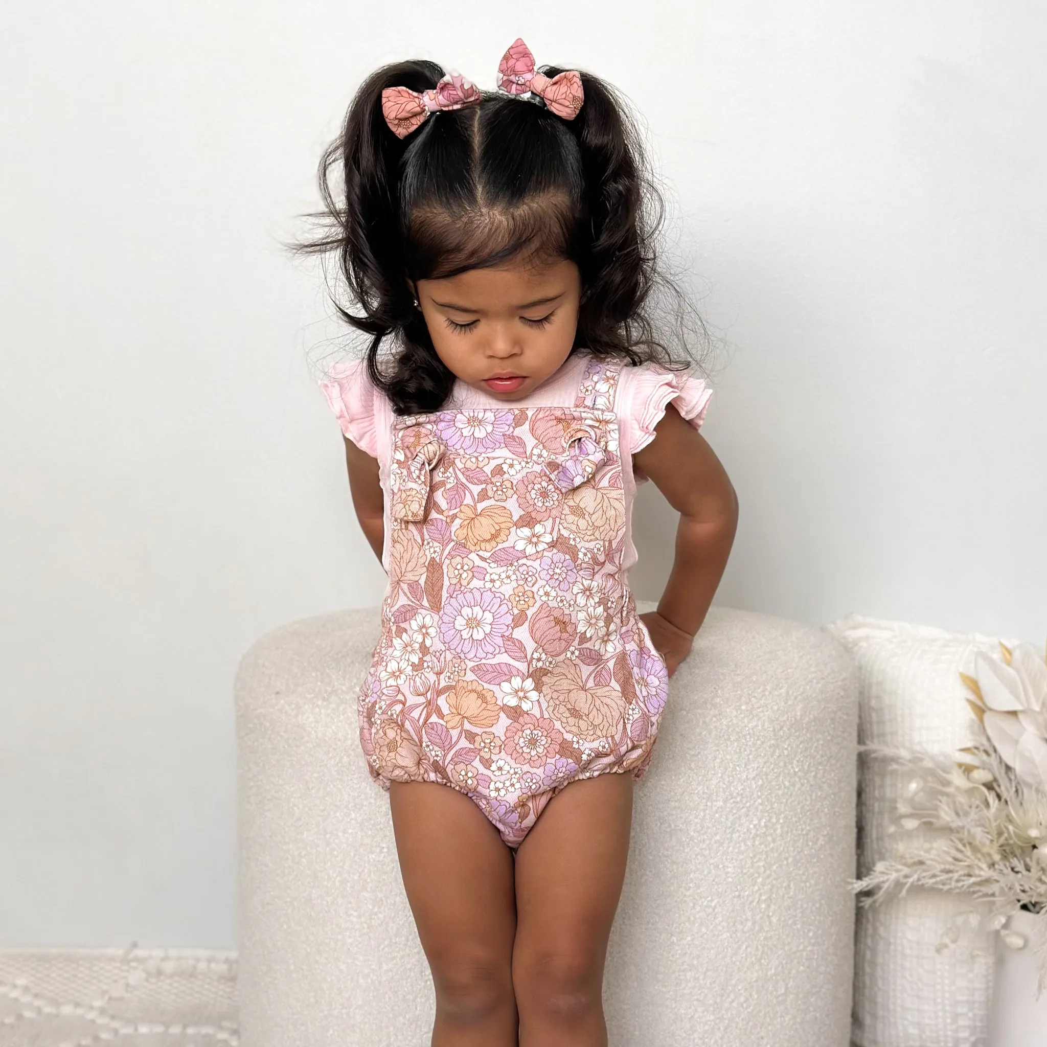 Floral Overall Romper - Lainey