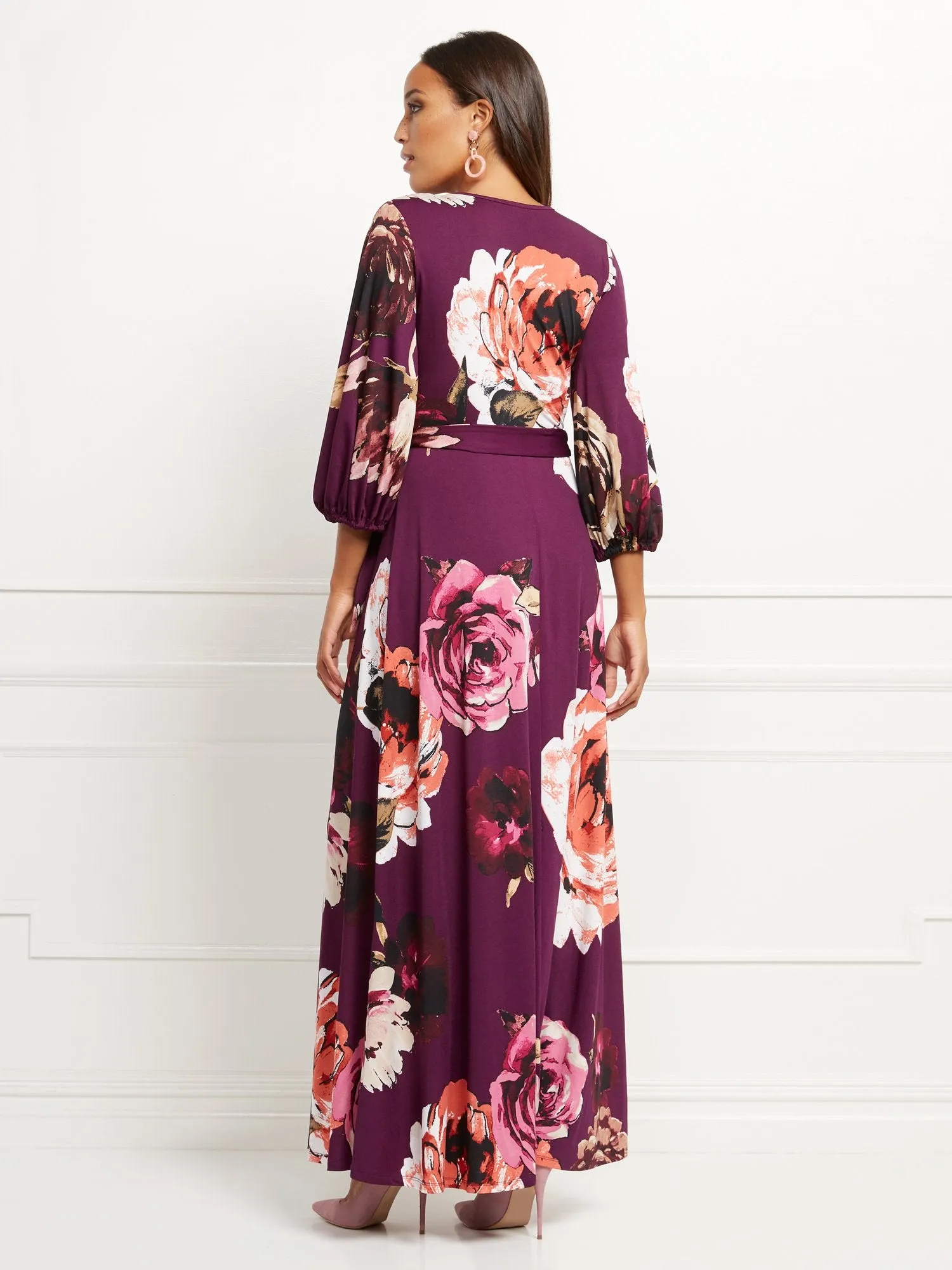 Floral Wrap Maxi Dress