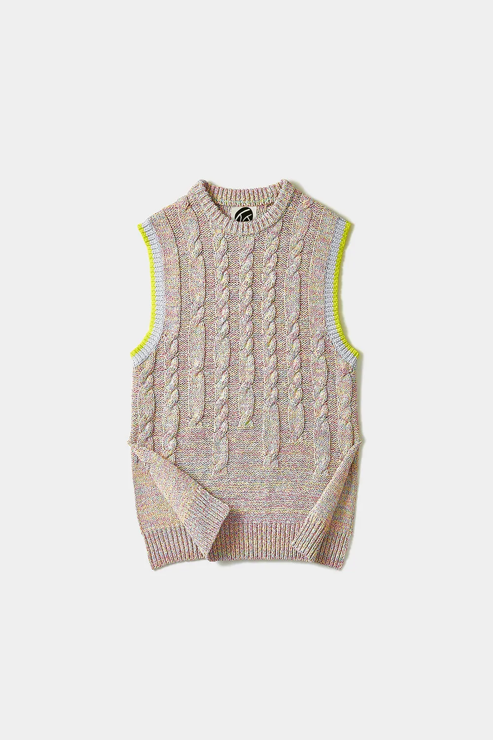 Funfetti Oversized Vest in Multicolor Tweed