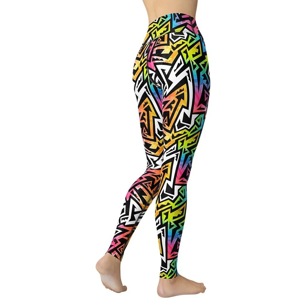 Funky Geometric Yoga Leggings