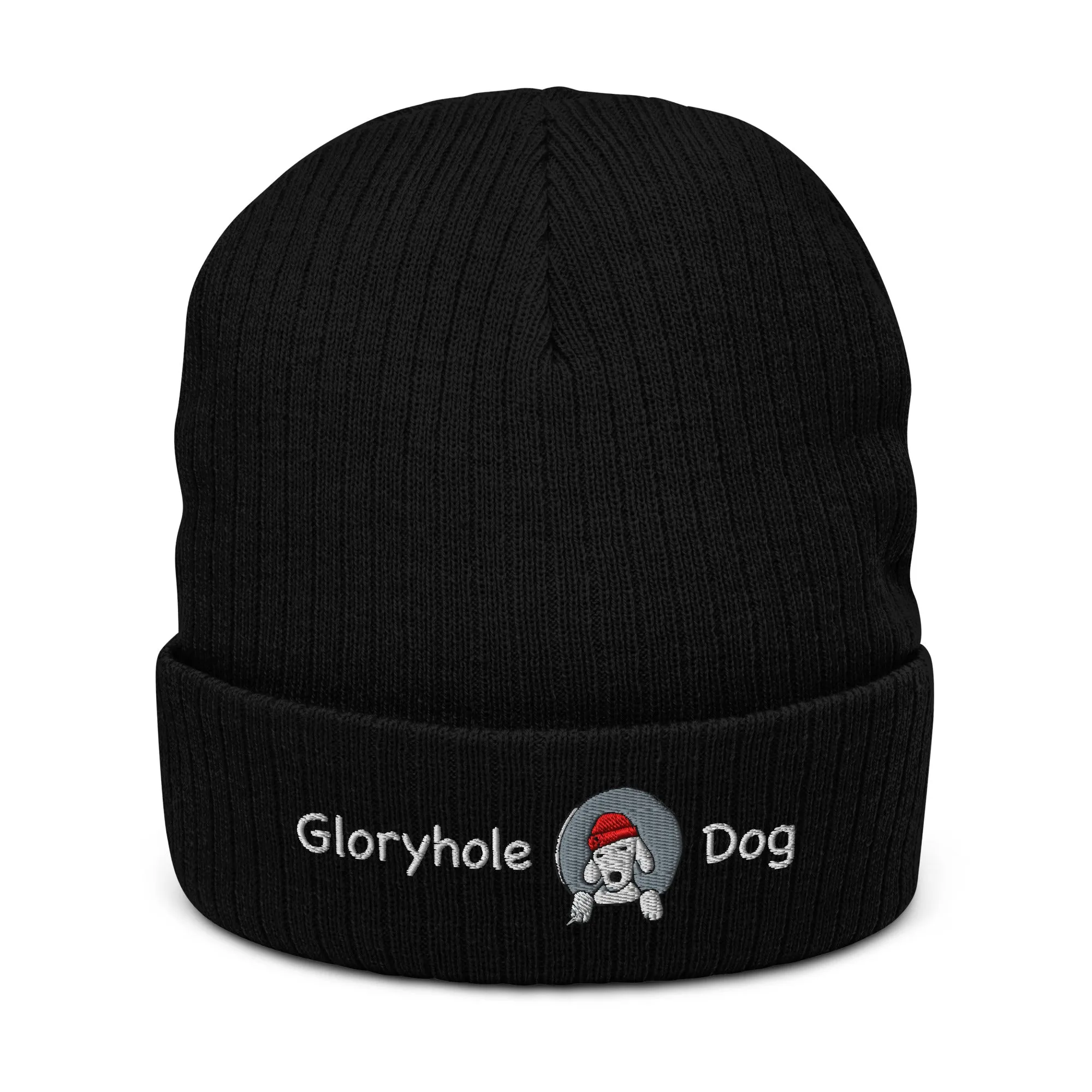 GH Dog Ribbed knit beanie