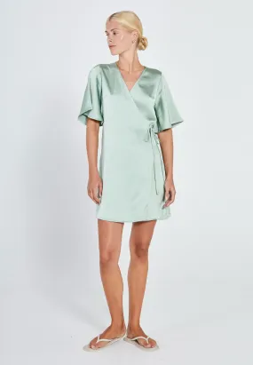 Gili wrap dress - Light olive