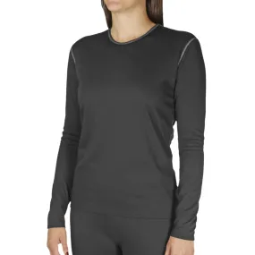 Hot Chillys Women's Crew Bi-Ply (Black)