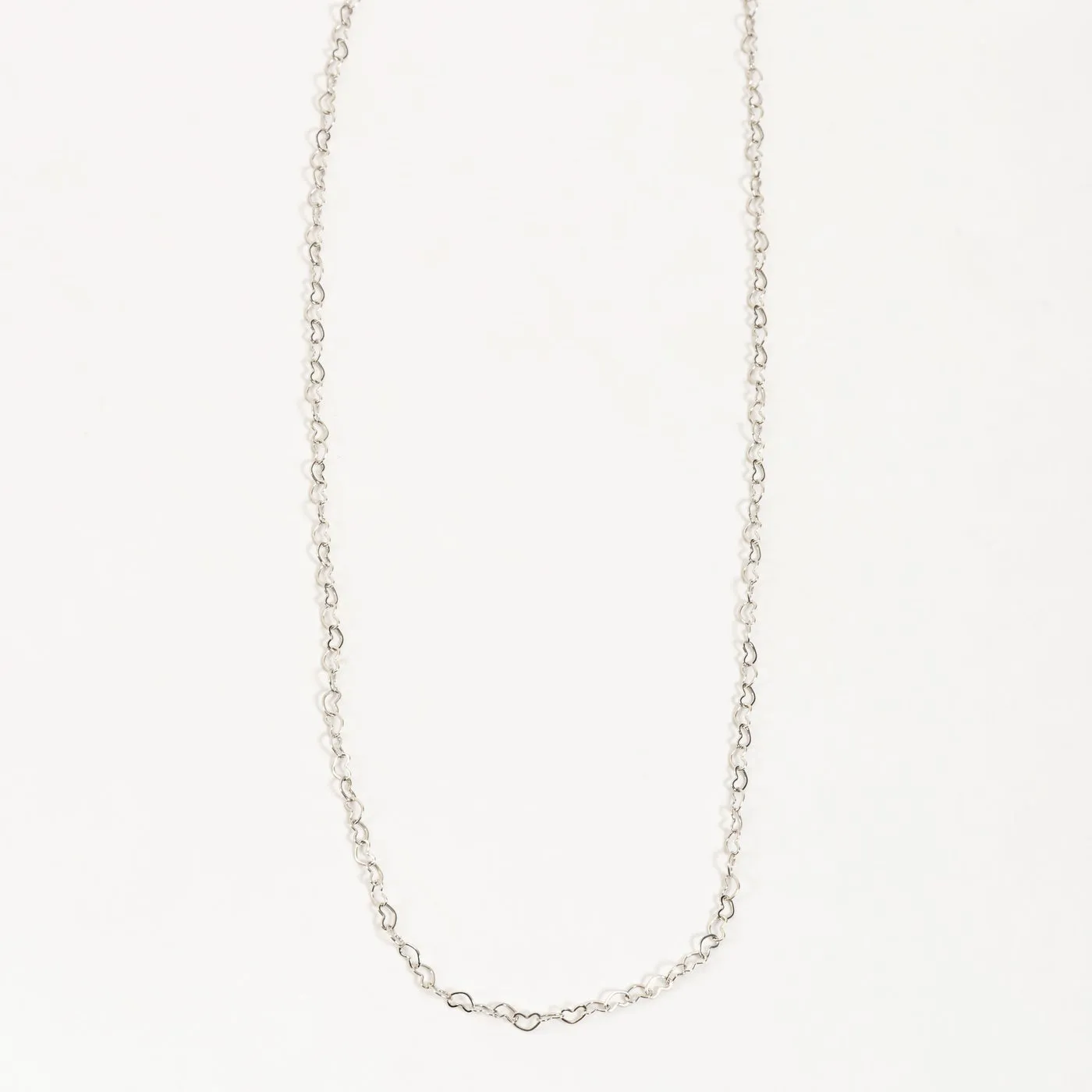 Howard's - Layer Me Heart Chain Necklace - Silver, 18 Inch