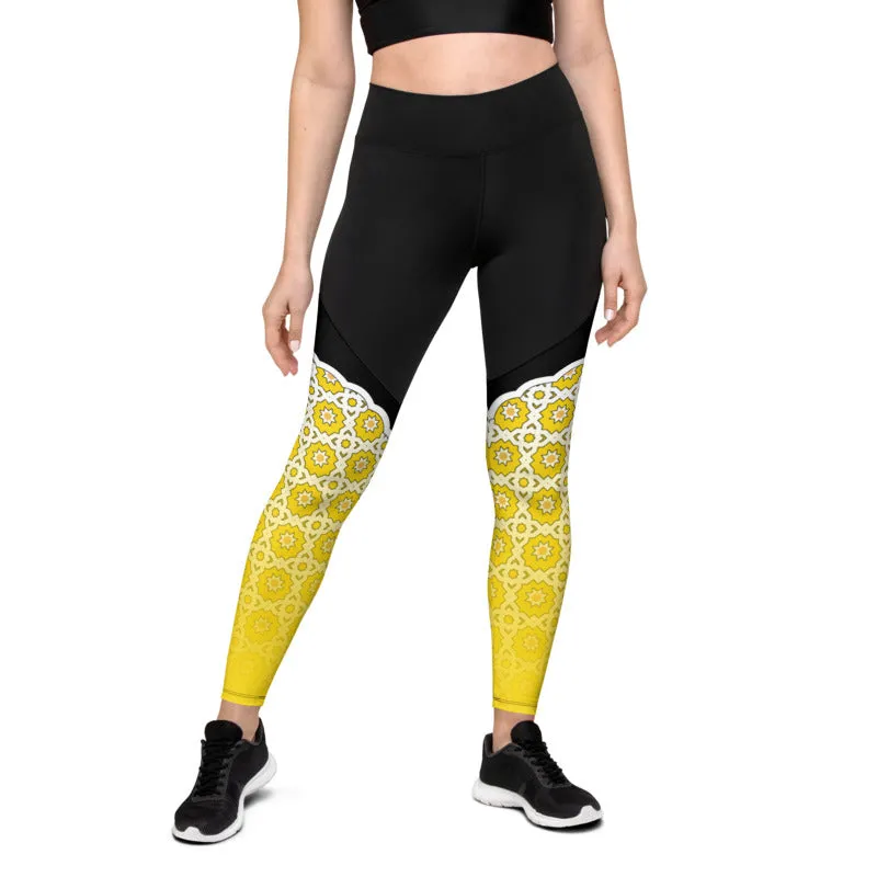 Indian Palace Architecture Capris & Compression Leggings