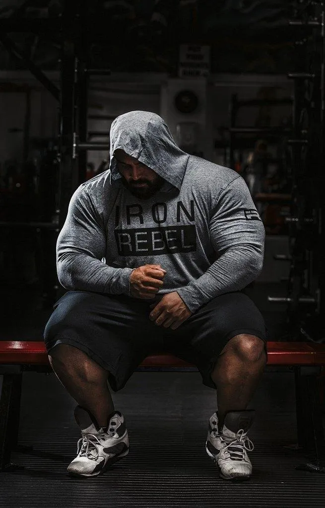 Iron Rebel Rogue Triblend Hoodie - Grey