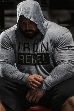 Iron Rebel Rogue Triblend Hoodie - Grey