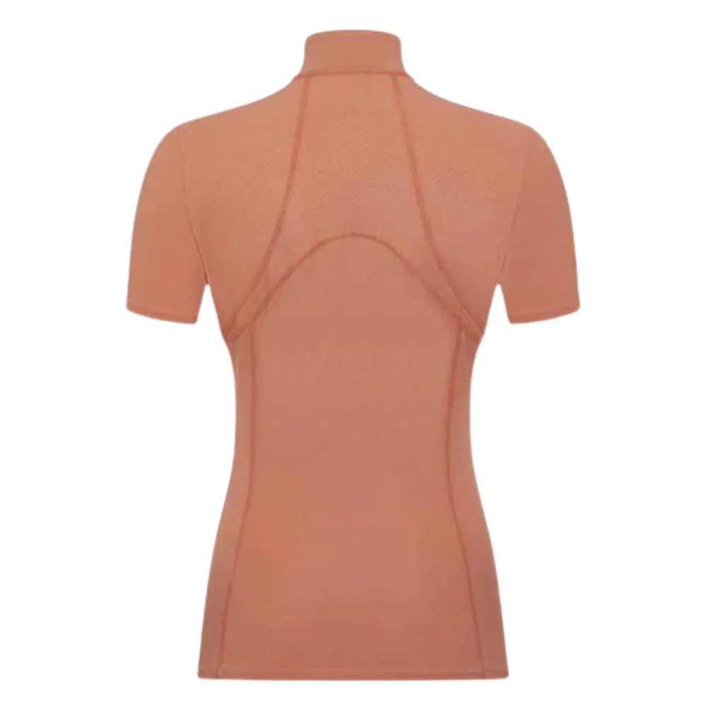 IT04010 LeMieux Ladies Mia Mesh Short Sleeve Base Layer - Apricot