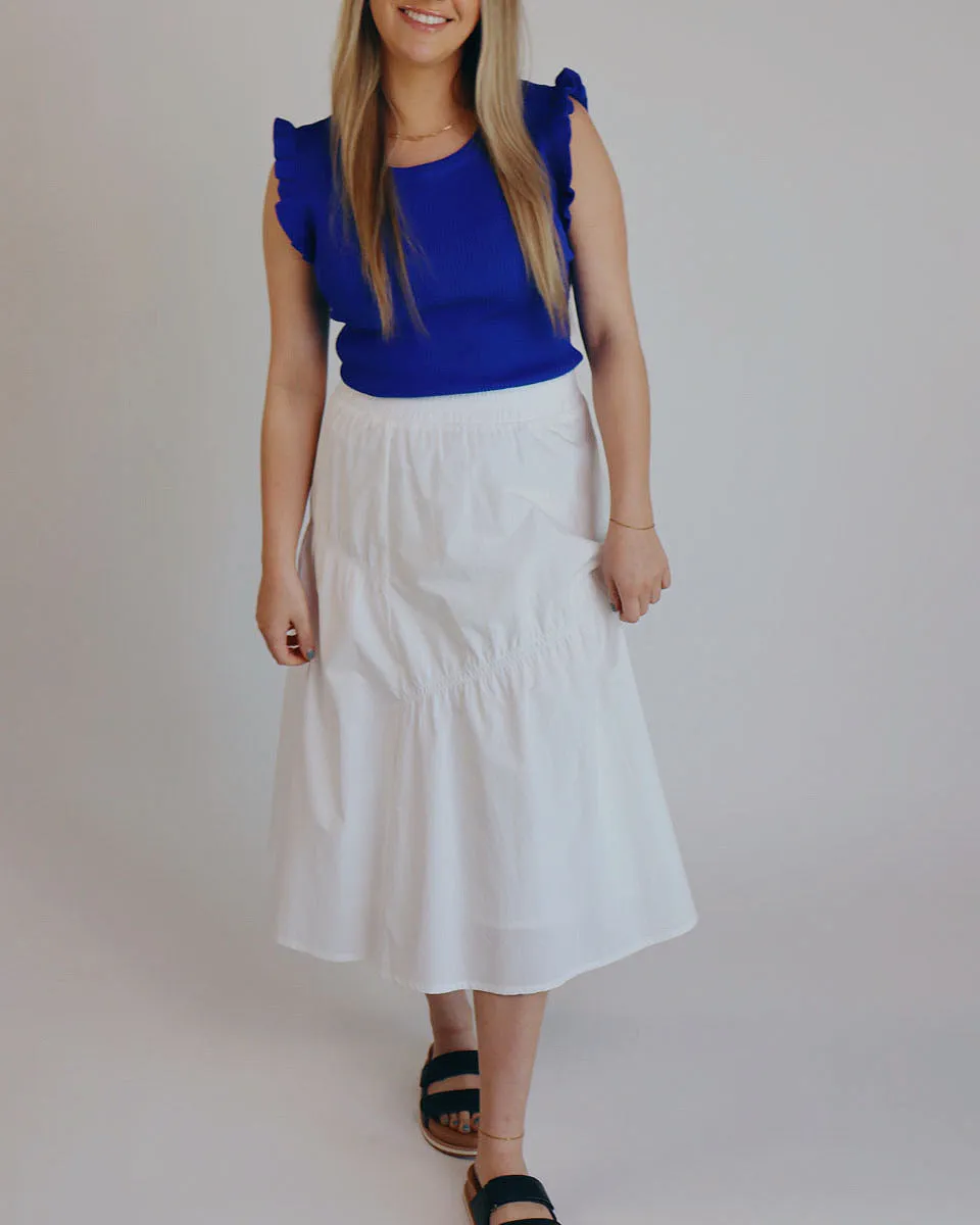 Ivory Midi Skirt