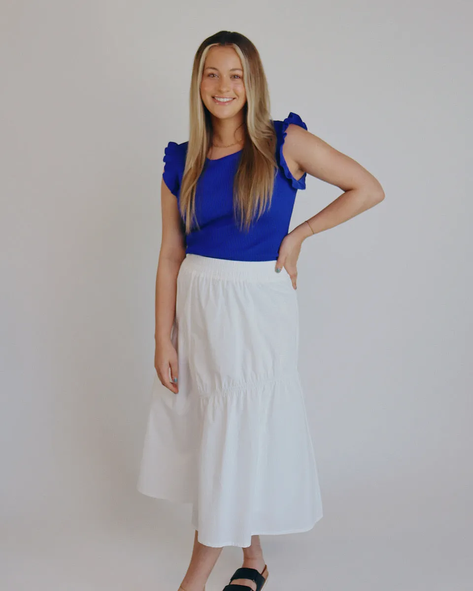 Ivory Midi Skirt