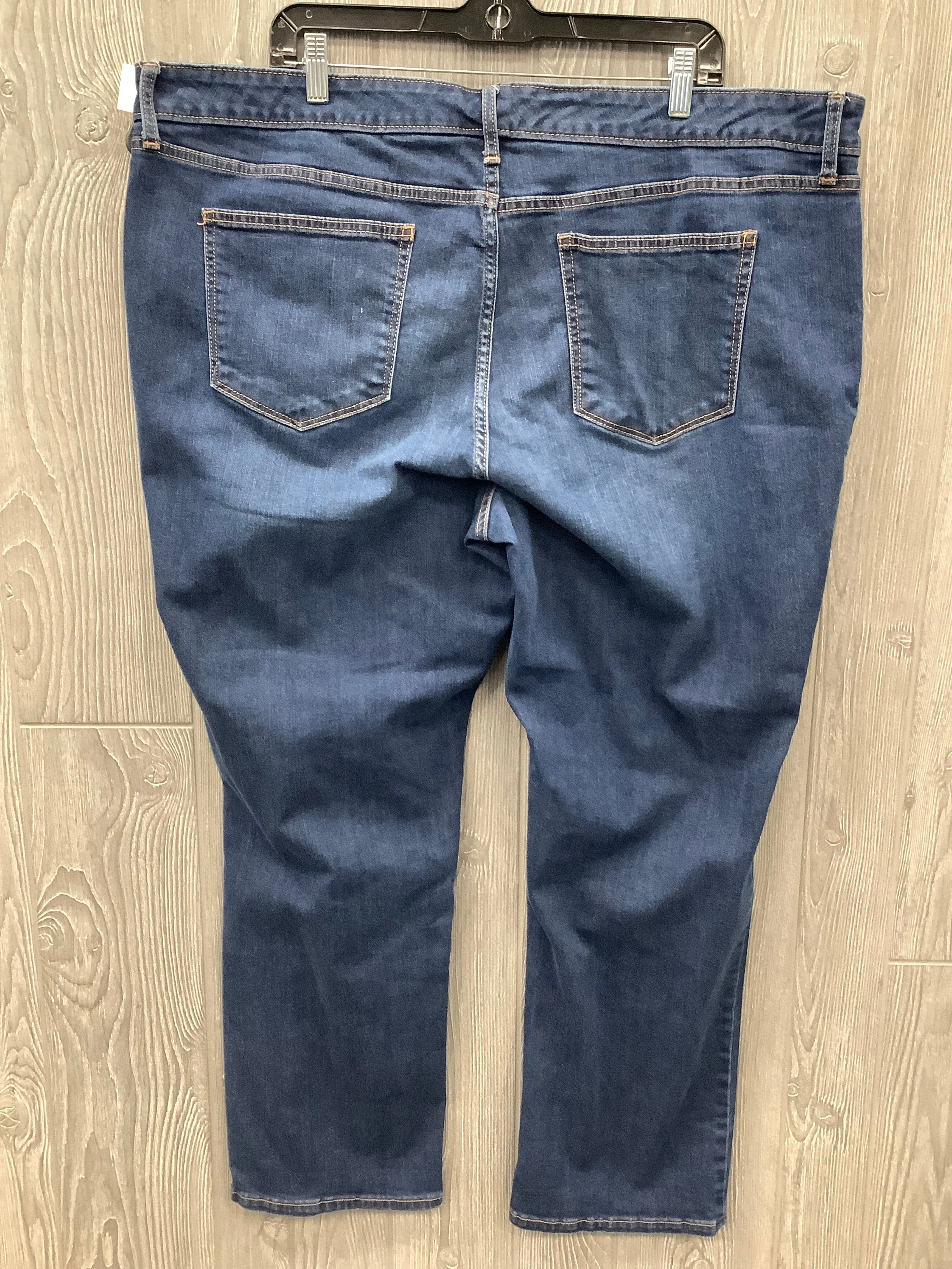 Jeans Straight By St Johns Bay In Blue Denim, Size: 24