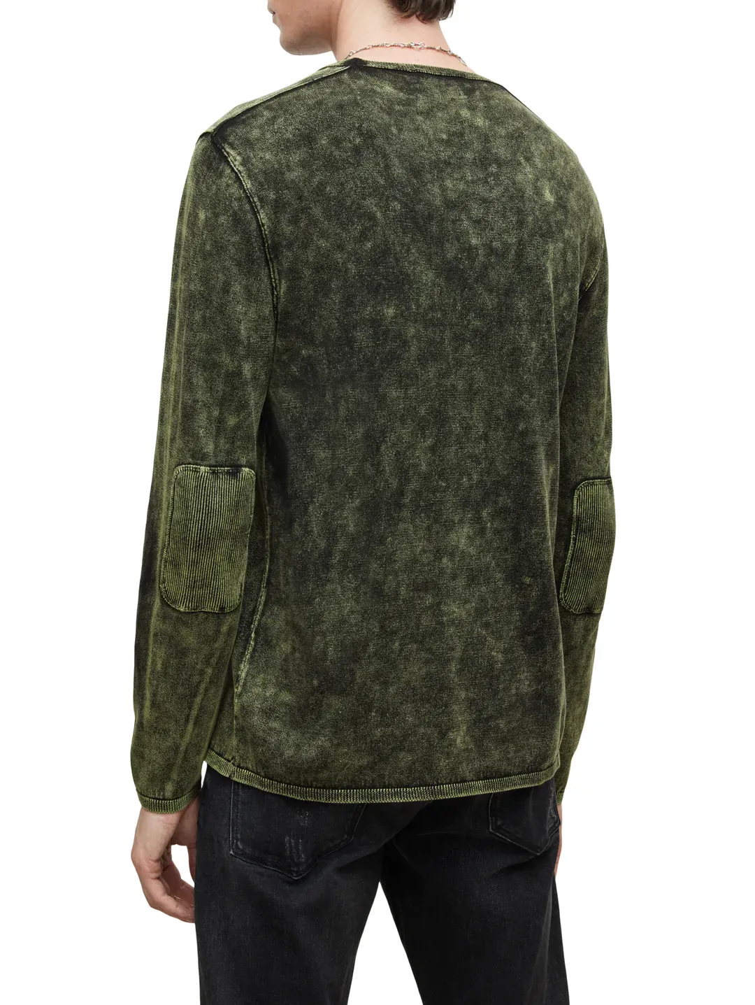 John Varvatos Walter Crew Neck Sweater - Dark Olive