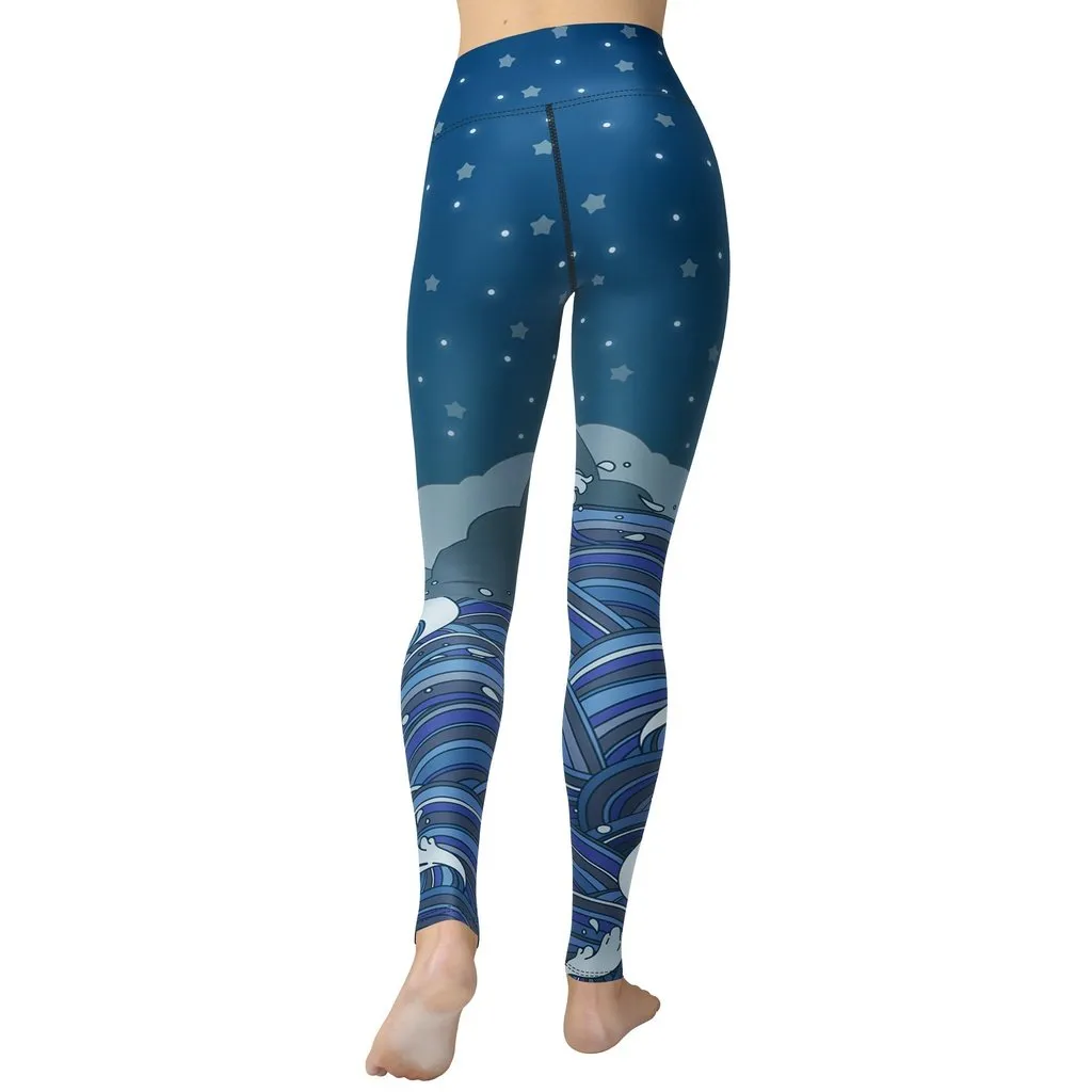 Koi Fish Yoga Leggings