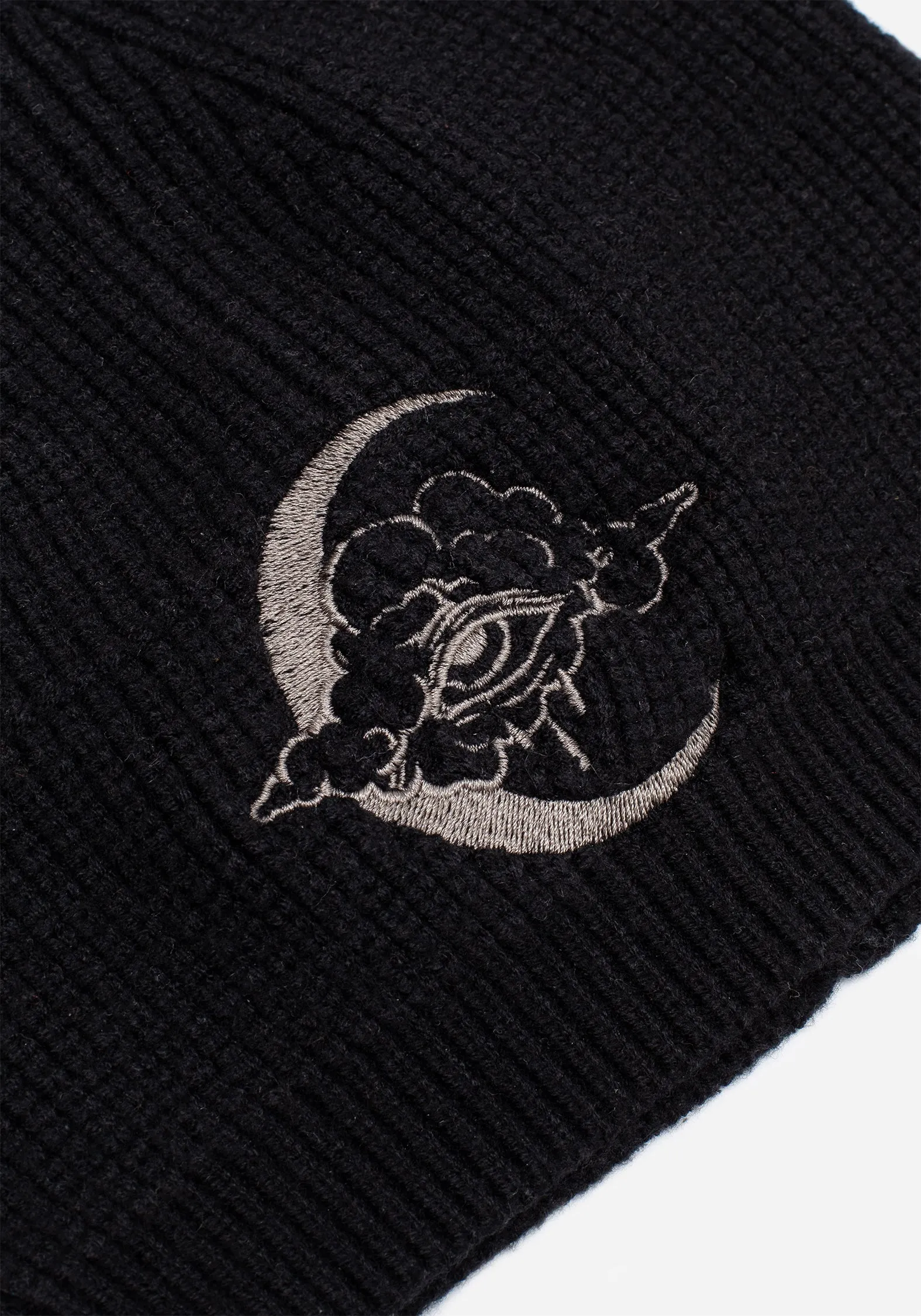 Lachrymose Embroidered Knit Beanie