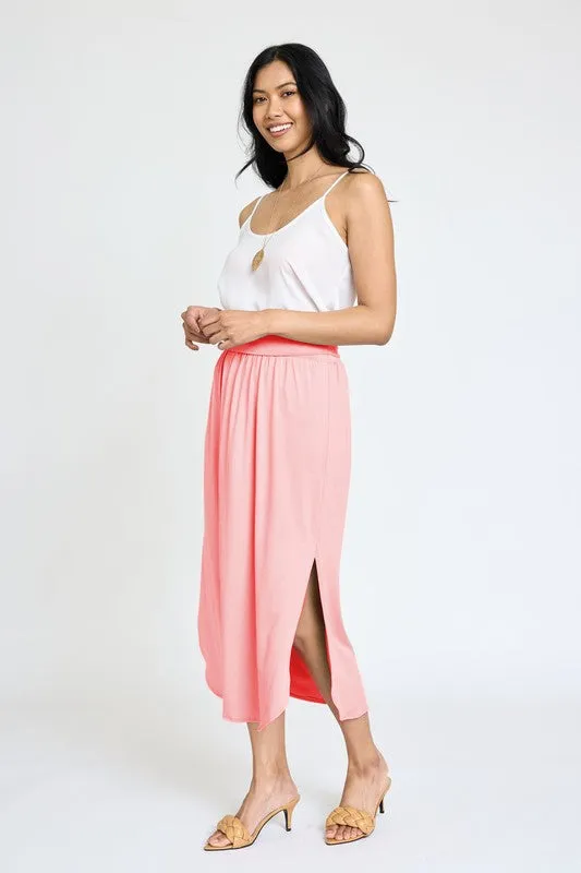 Larissa Side Slit Midi Skirt