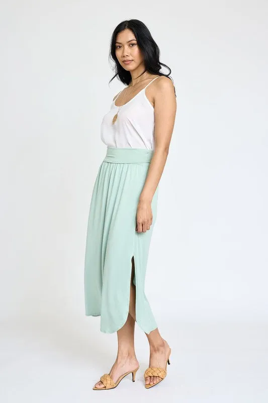 Larissa Side Slit Midi Skirt