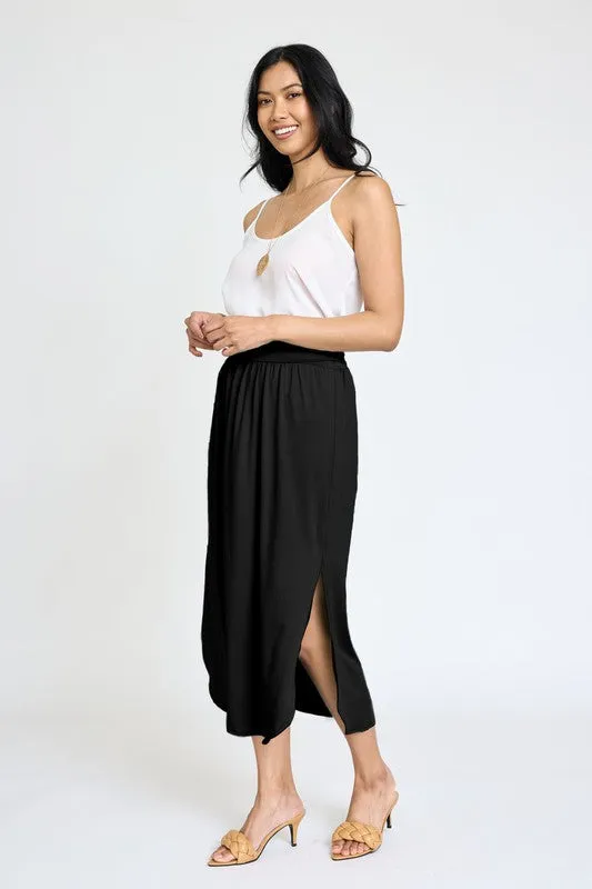 Larissa Side Slit Midi Skirt