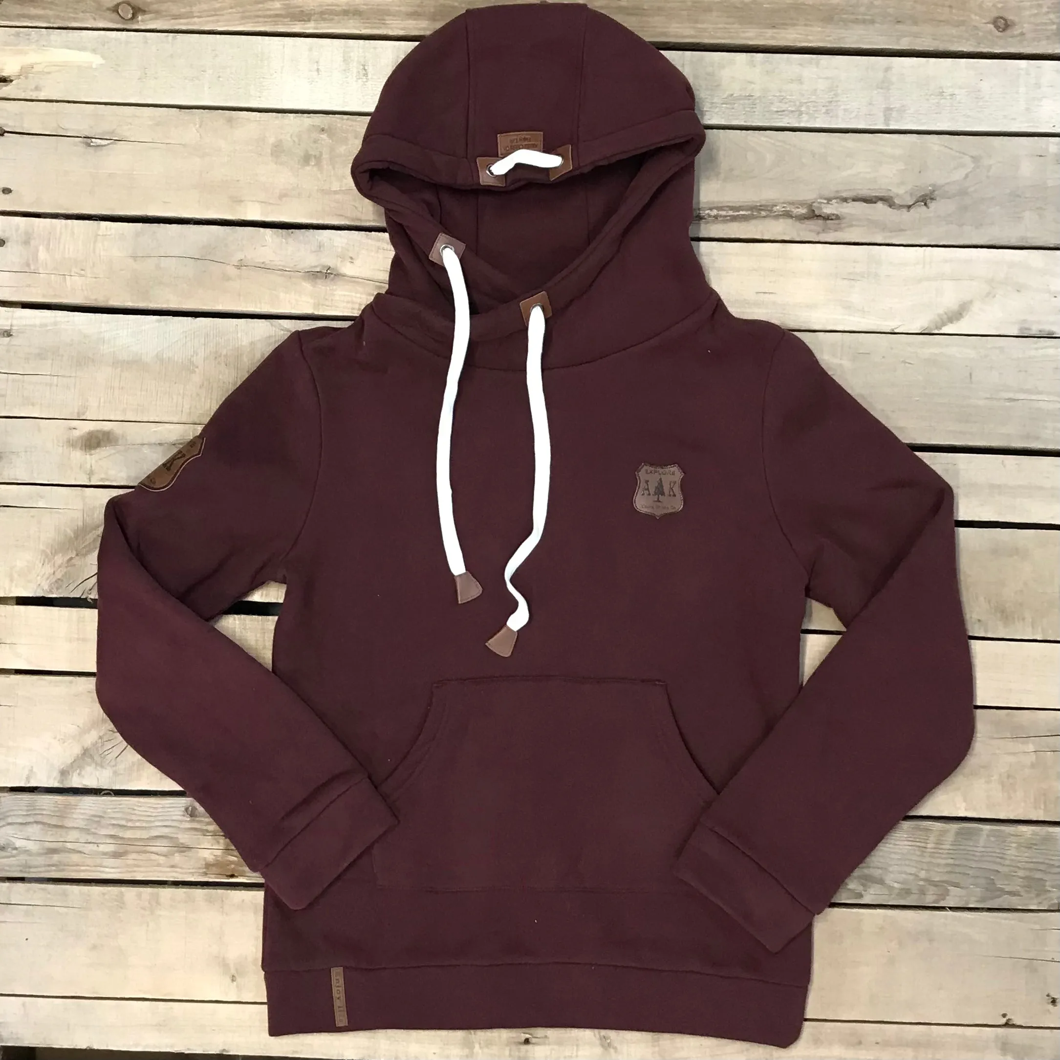 Lazy Mountain Leather Patch Hoodie