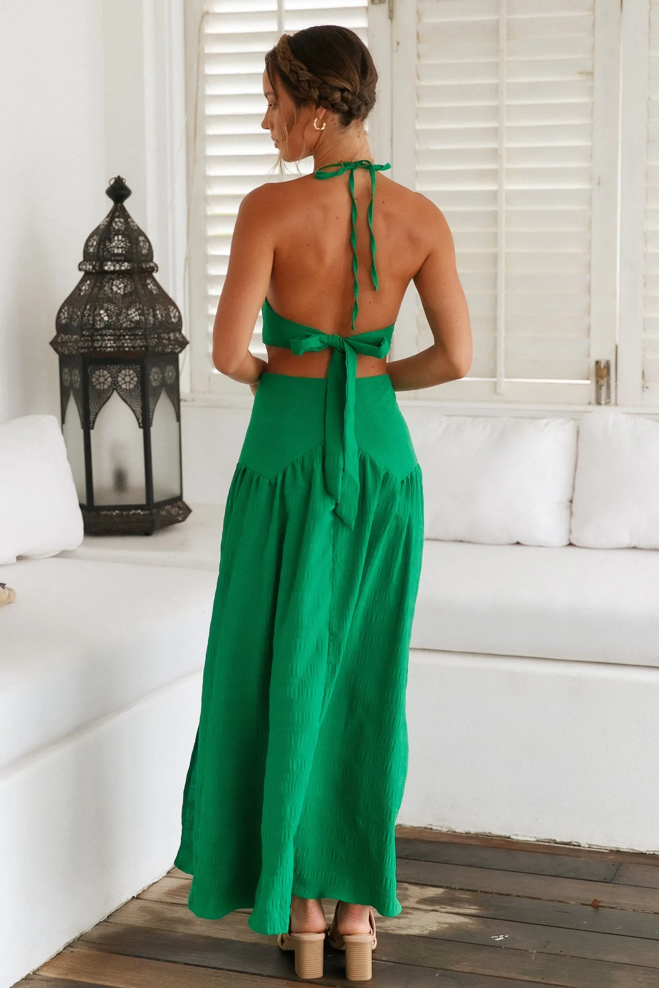 Lemon Tree Maxi Skirt Green