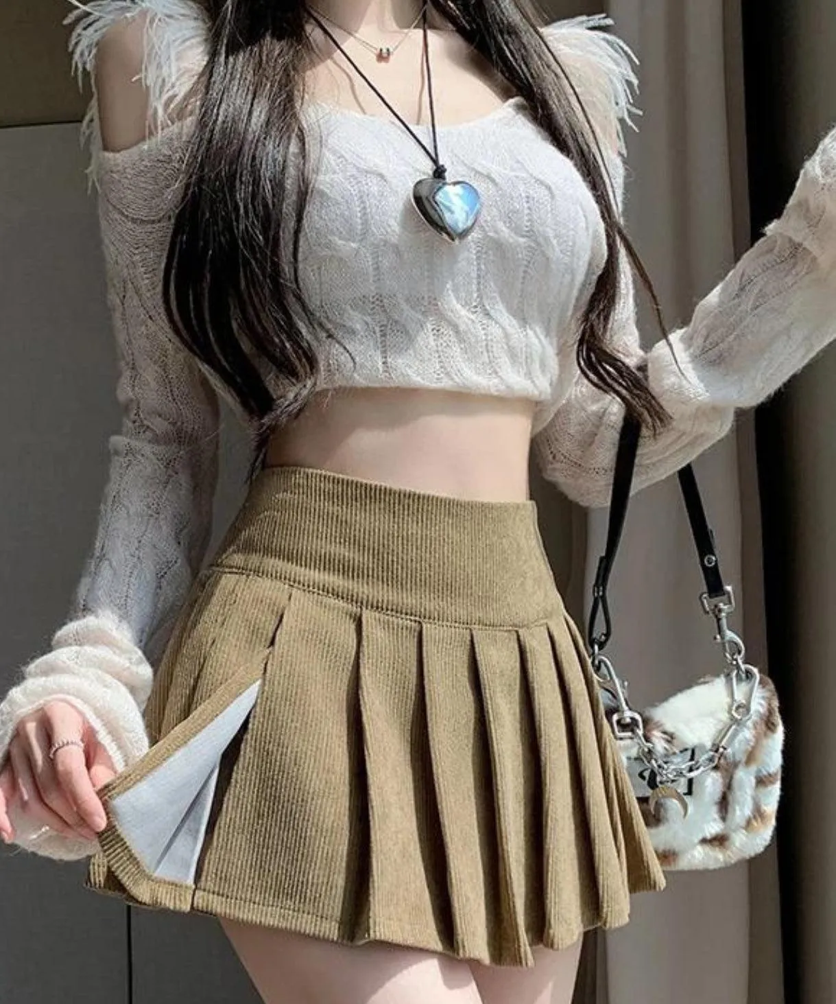 Light Academia Mini Skort