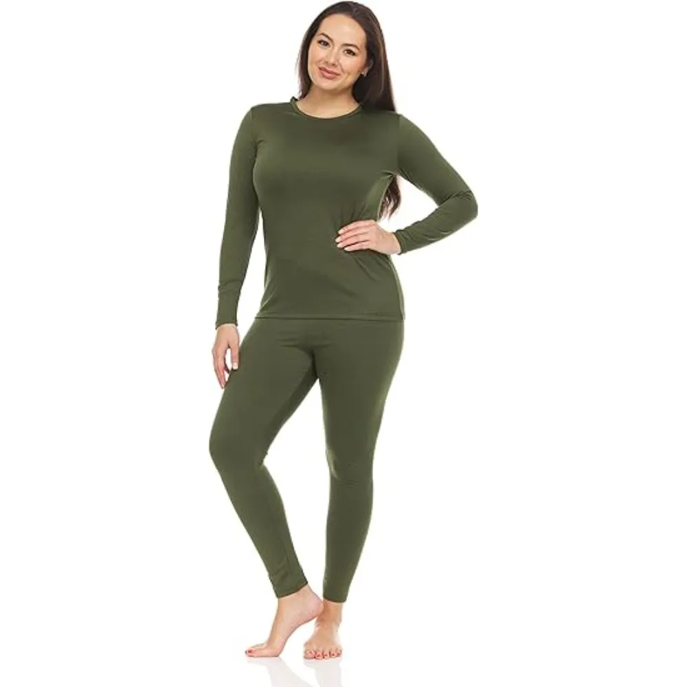 Long Sleeve Base Layer Set With Stretchable Leggings