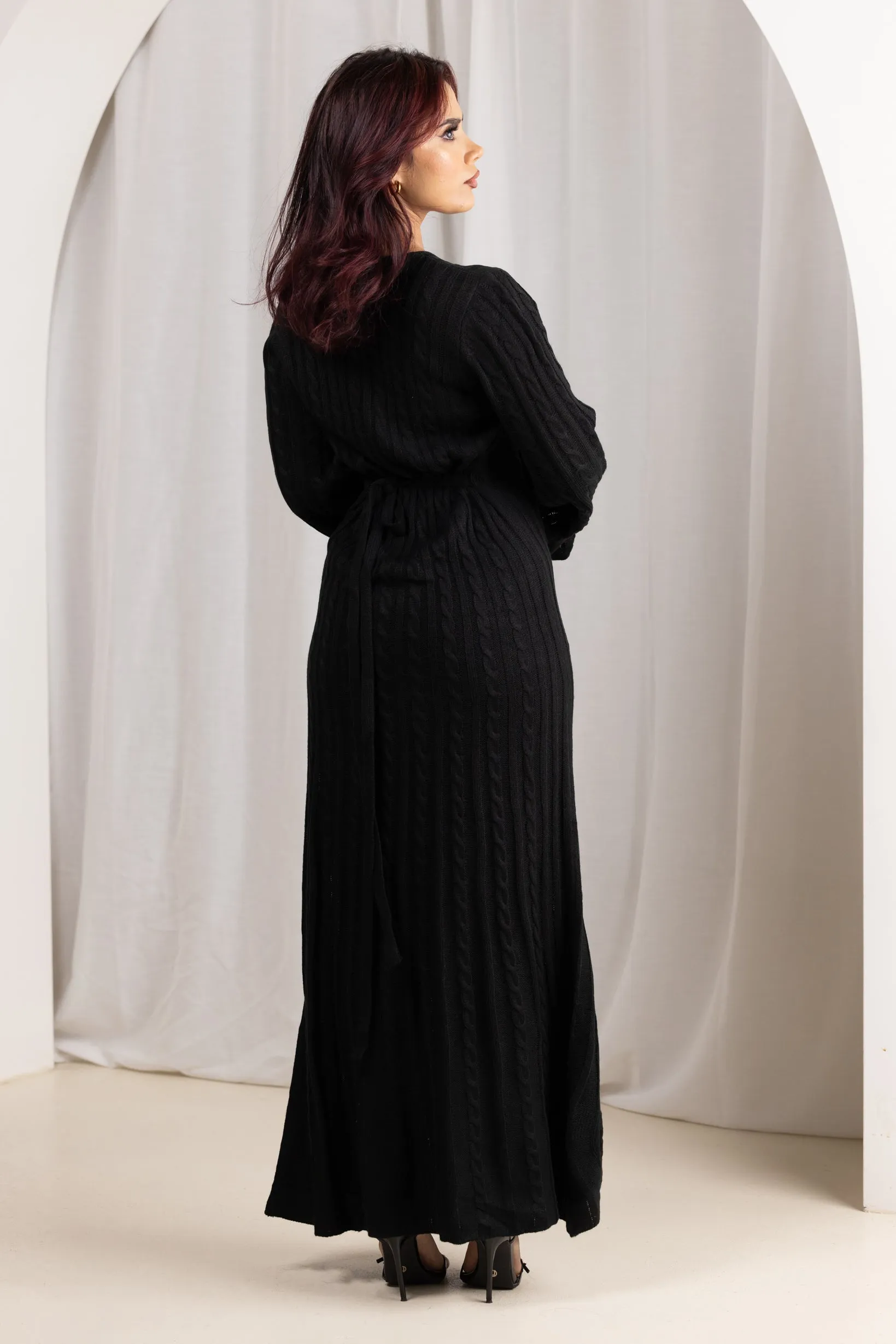 Lora Cable Knit Abaya