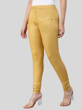 Lyra Women Solid Premium Cotton Churidar Leggings | Mid-Waist | Fashionwear