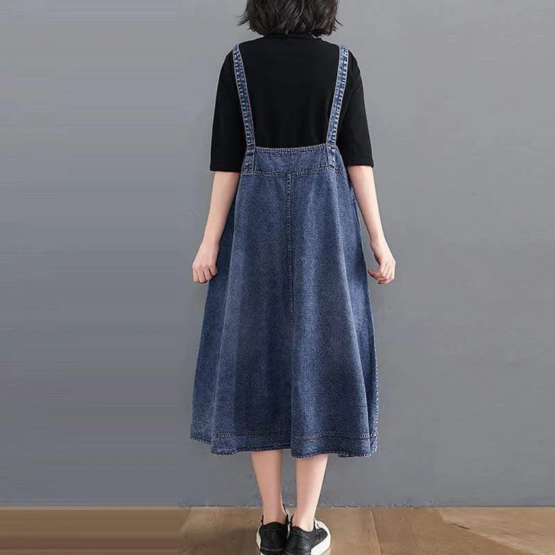 Madison Vintage Denim Overall Dress