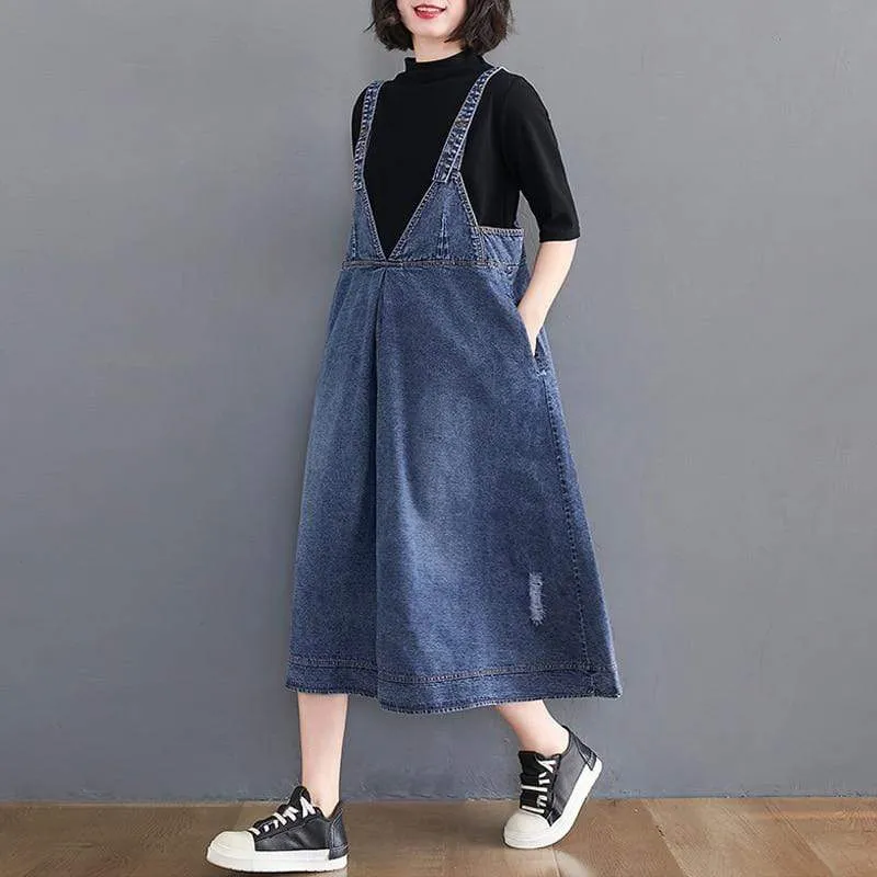 Madison Vintage Denim Overall Dress