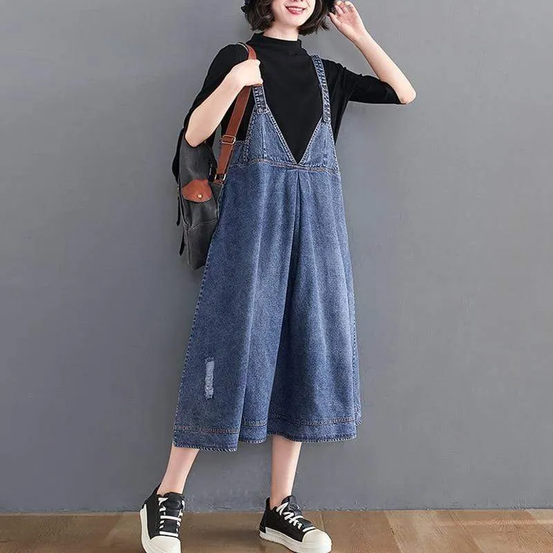 Madison Vintage Denim Overall Dress