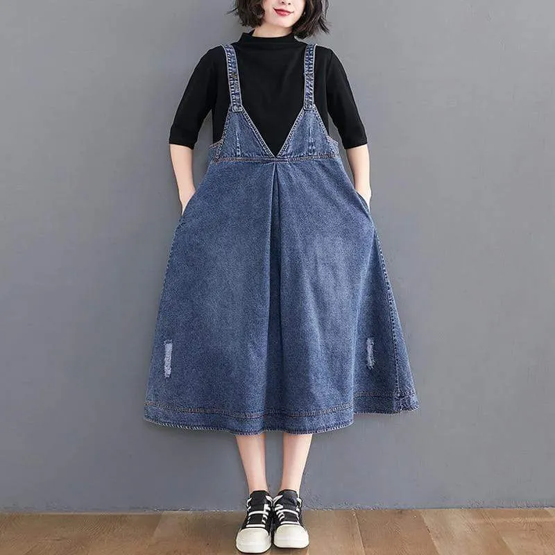 Madison Vintage Denim Overall Dress