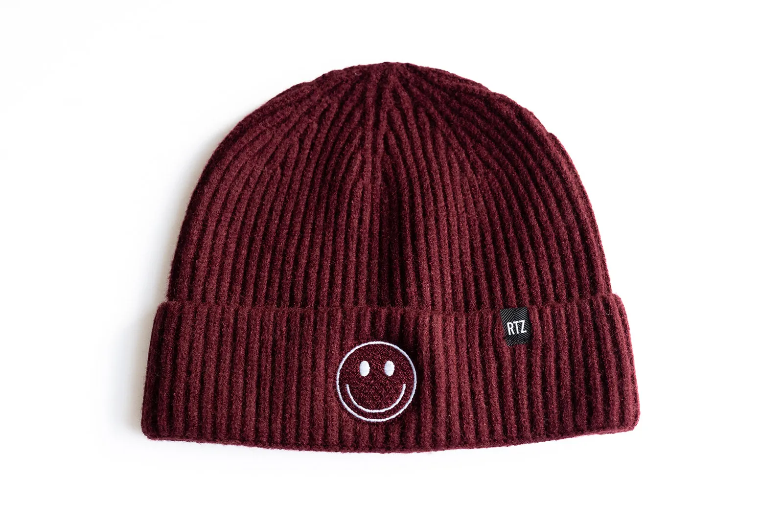 Maroon Smiley Beanie