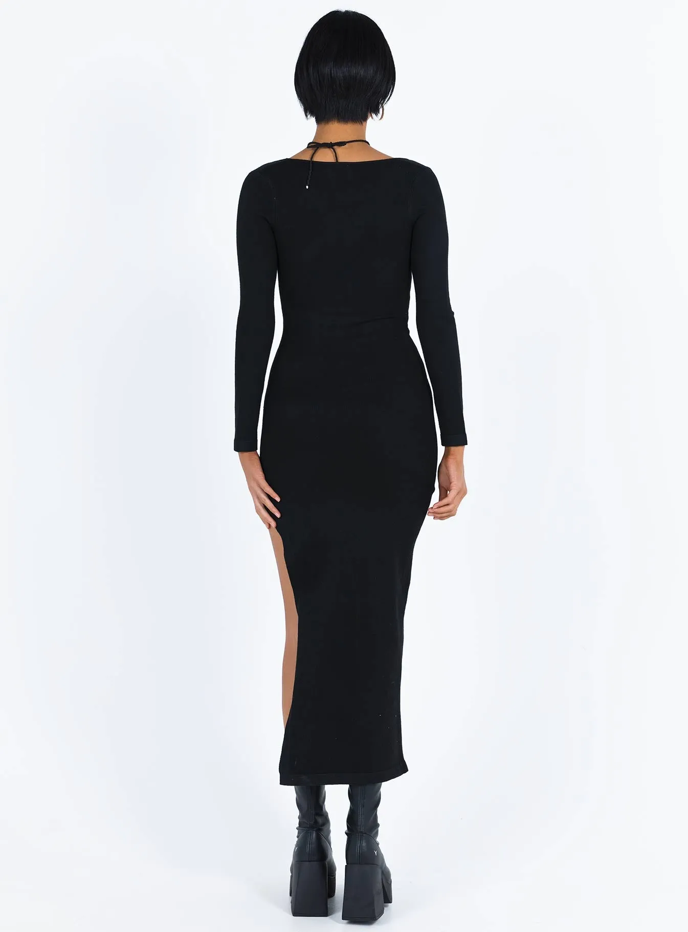 Marple Cut Out Maxi Dress Black