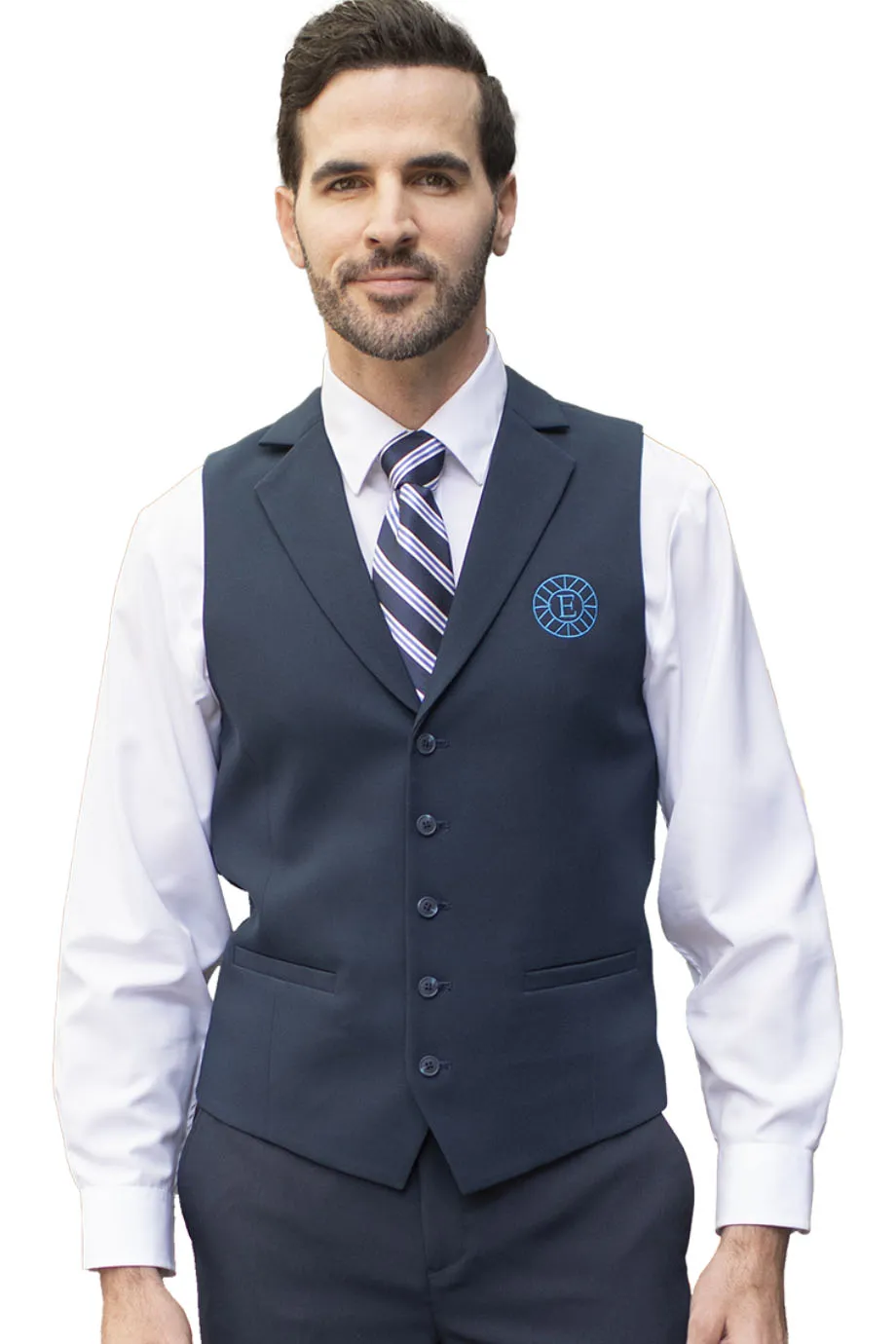 Men's Dress Lapel Vest - Black