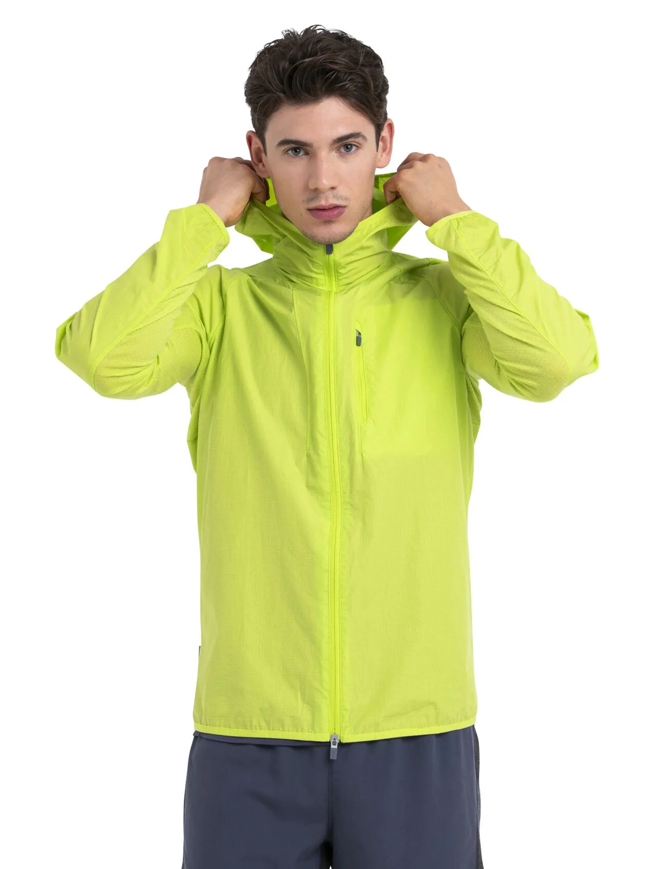 Mens Shell   Cotton Windbreaker - Hyper