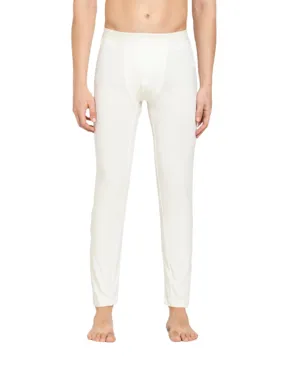 Men's White Soft Touch Thermal Long Johns