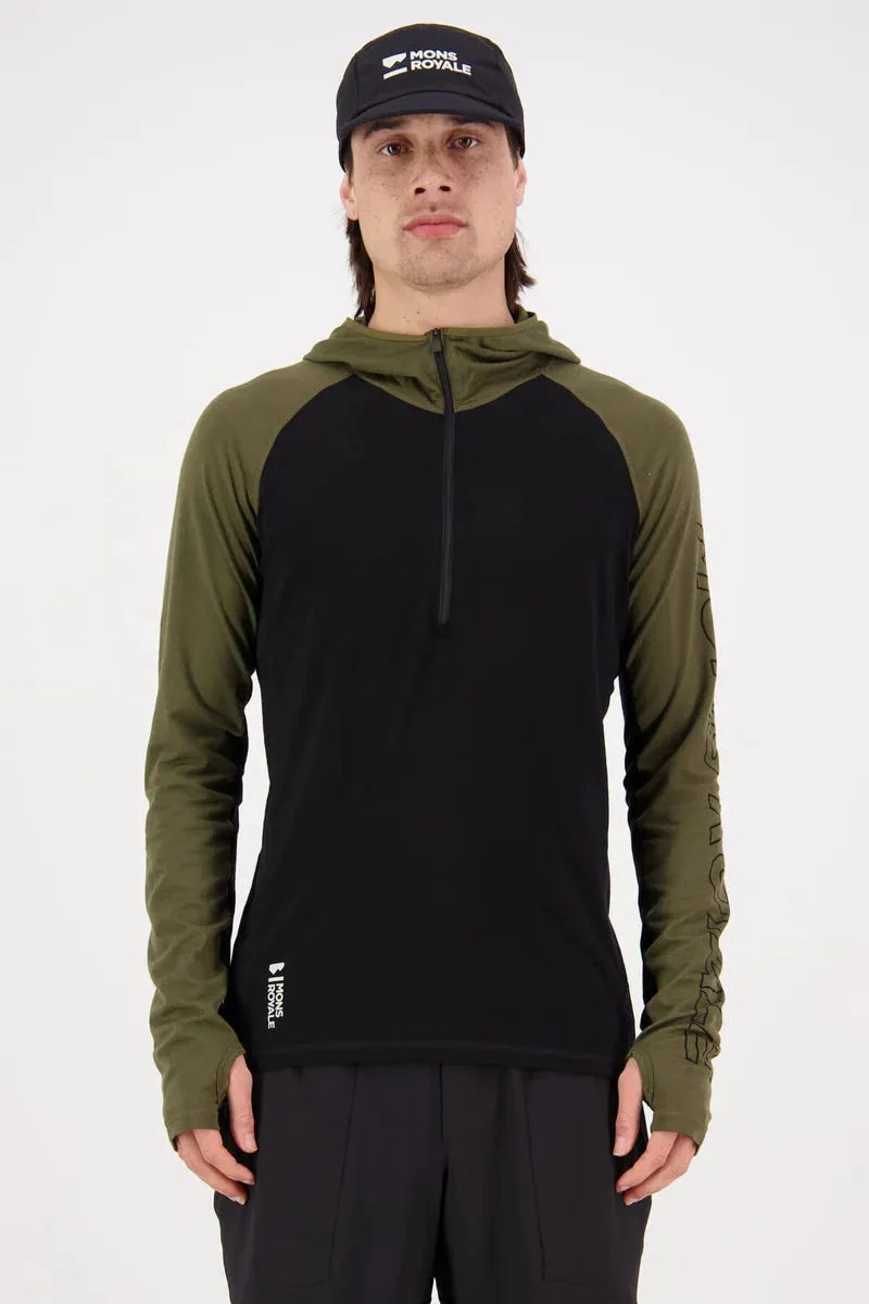 MONS ROYALE Men's Temple Merino Air-Con Hood XLarge