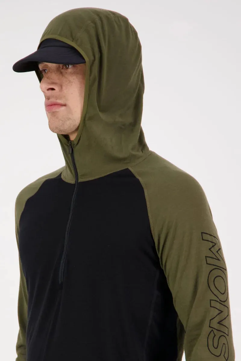 MONS ROYALE Men's Temple Merino Air-Con Hood XLarge