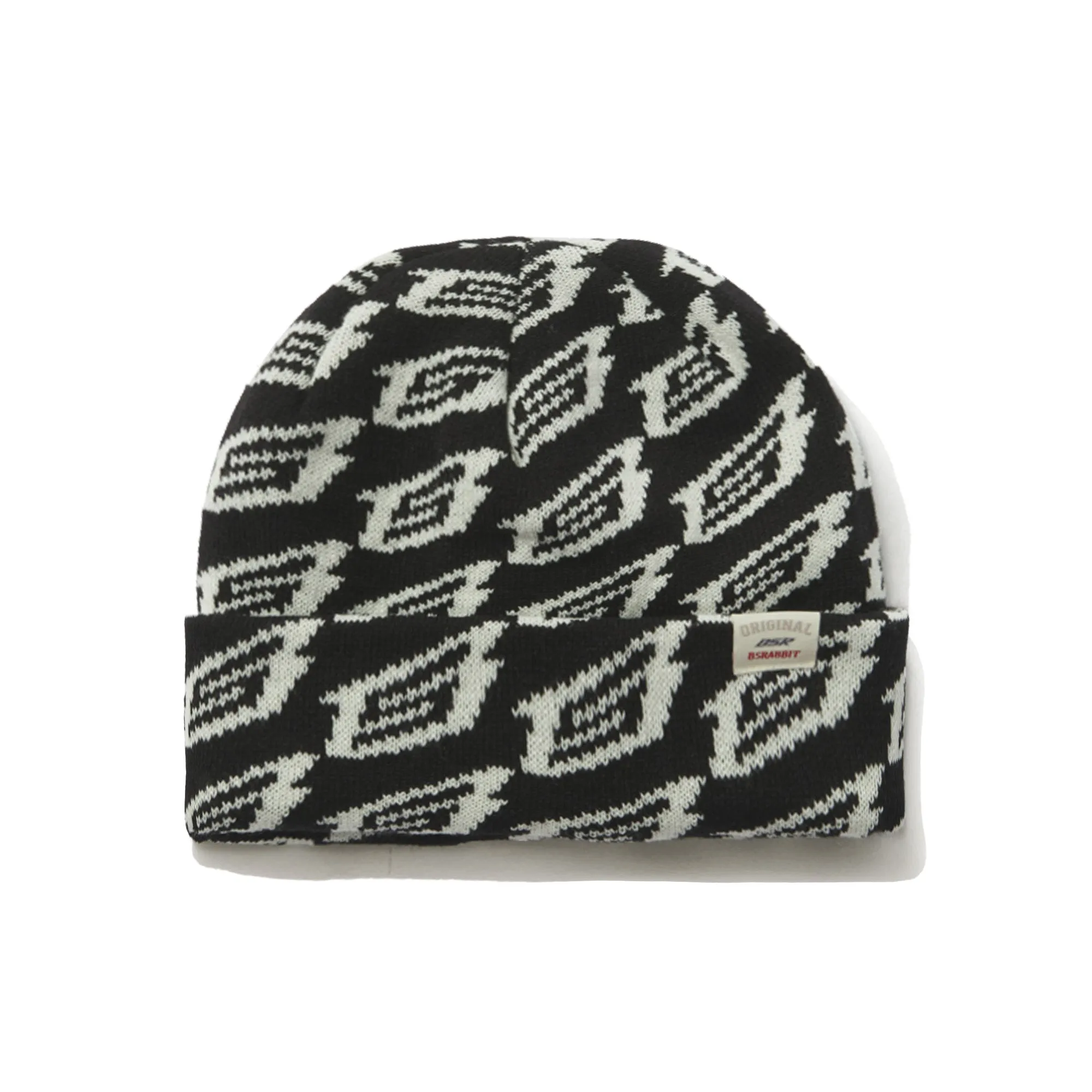 NEW B LOGO BEANIE BLACK