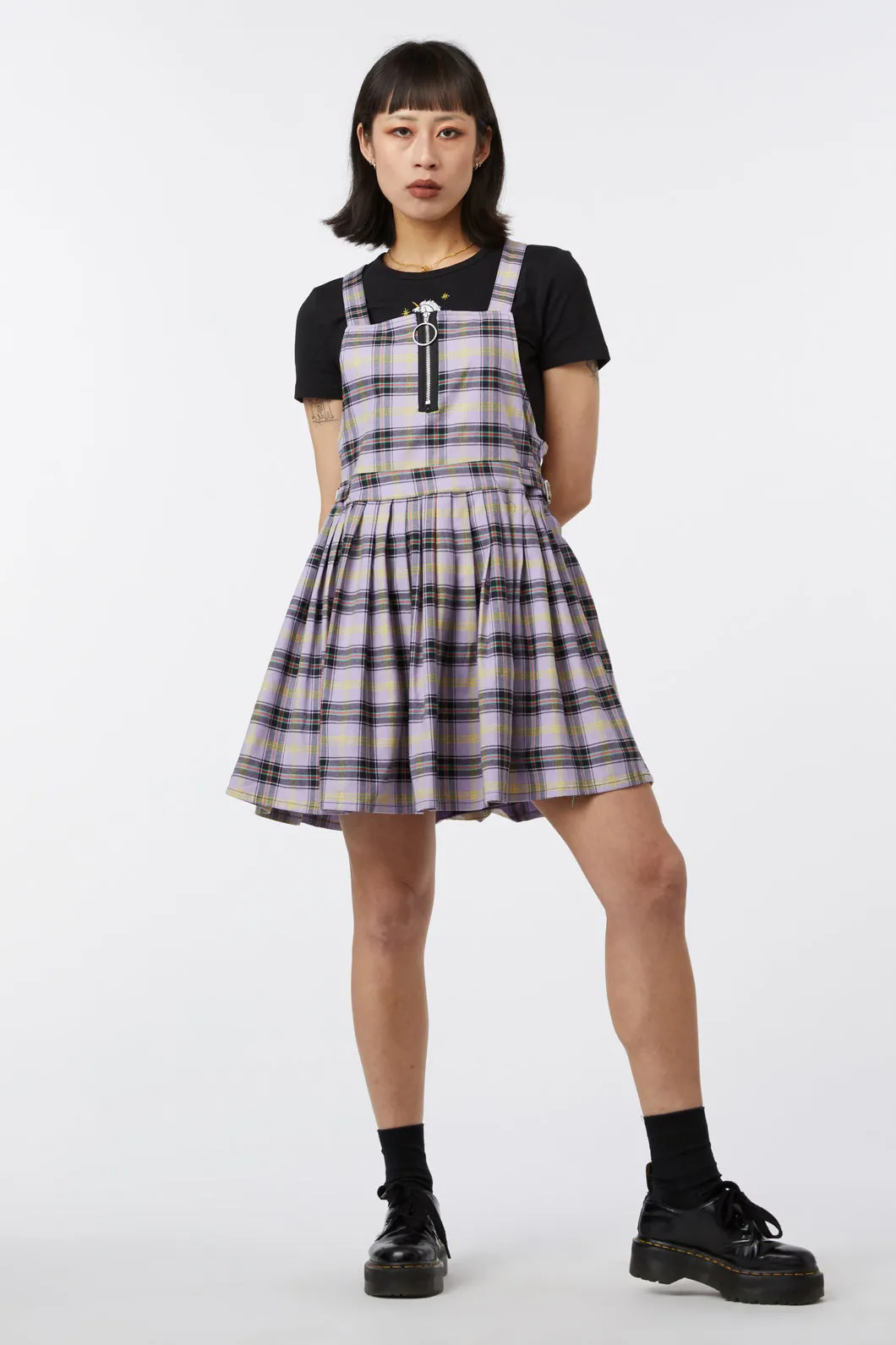 Outsider Tartan Pleat Pinny