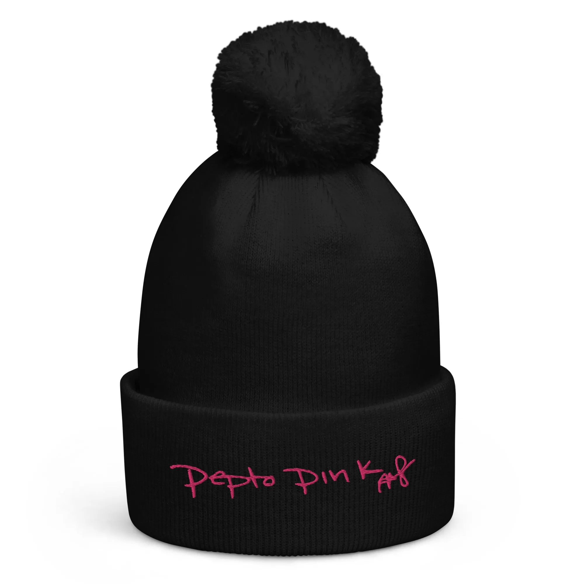 Pepto Pink Pom-pom Beanie (2 Colors)